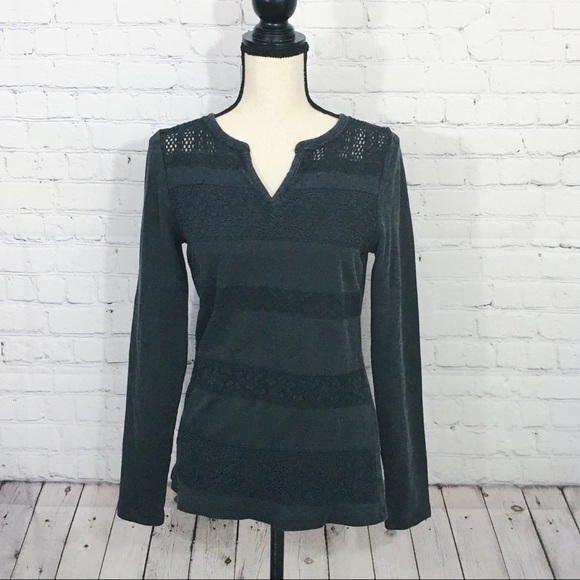 Lucky Brand Tops - Lucky Brand Gray Sweater Size M